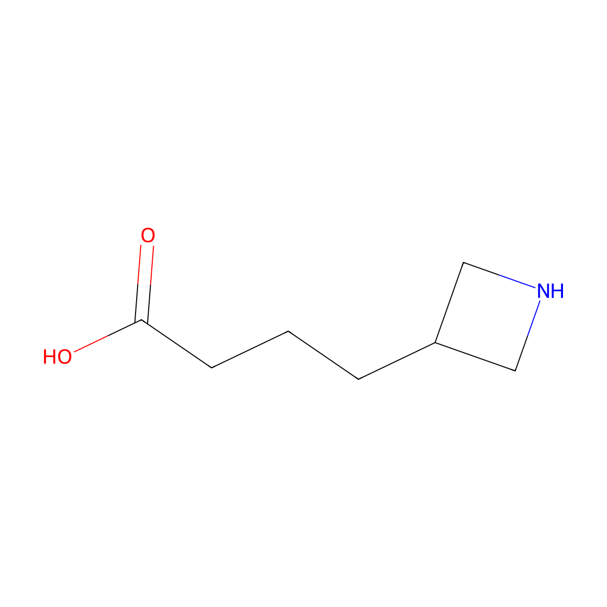 4-(Azetidin-3-yl)butanoic acid molecular structure, CAS 1784075-94-0