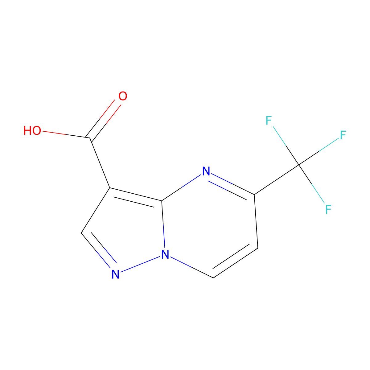 5-(Trifluoromethyl)pyrazolo[1,5-a]pyrimidine-3-carboxylic acid molecular structure, CAS 1784083-72-2