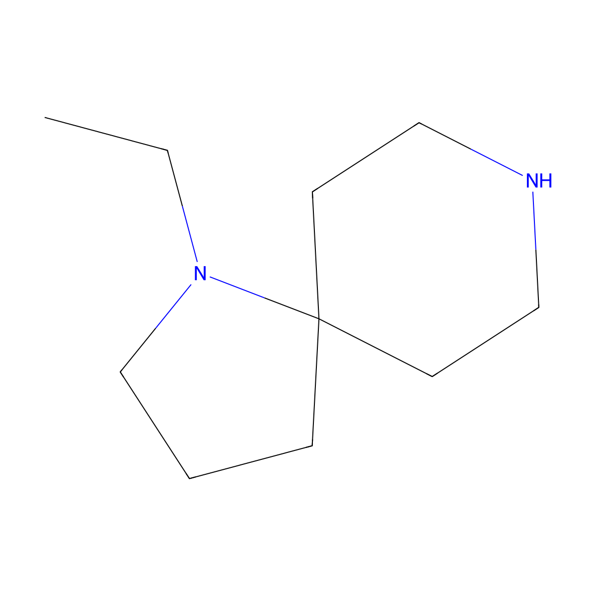 1-Ethyl-1,8-diazaspiro[4.5]decane molecular structure, CAS 1784090-05-6