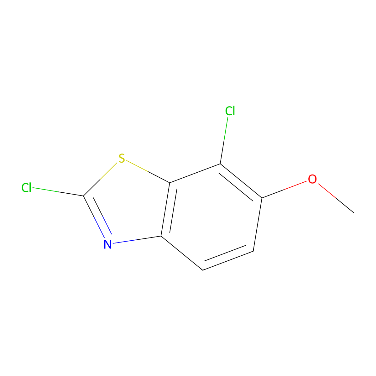 2,7-Dichloro-6-methoxybenzo[d]thiazole molecular structure, CAS 1784096-83-8