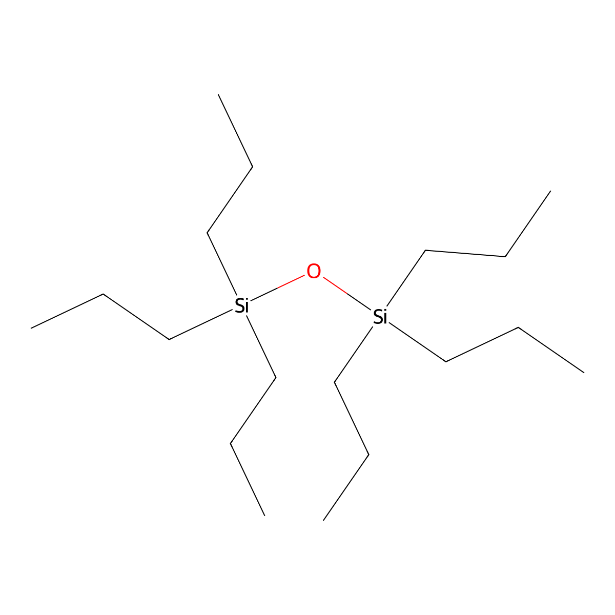 Disiloxane, 1,1,1,3,3,3-hexapropyl- molecular structure, CAS 17841-51-9