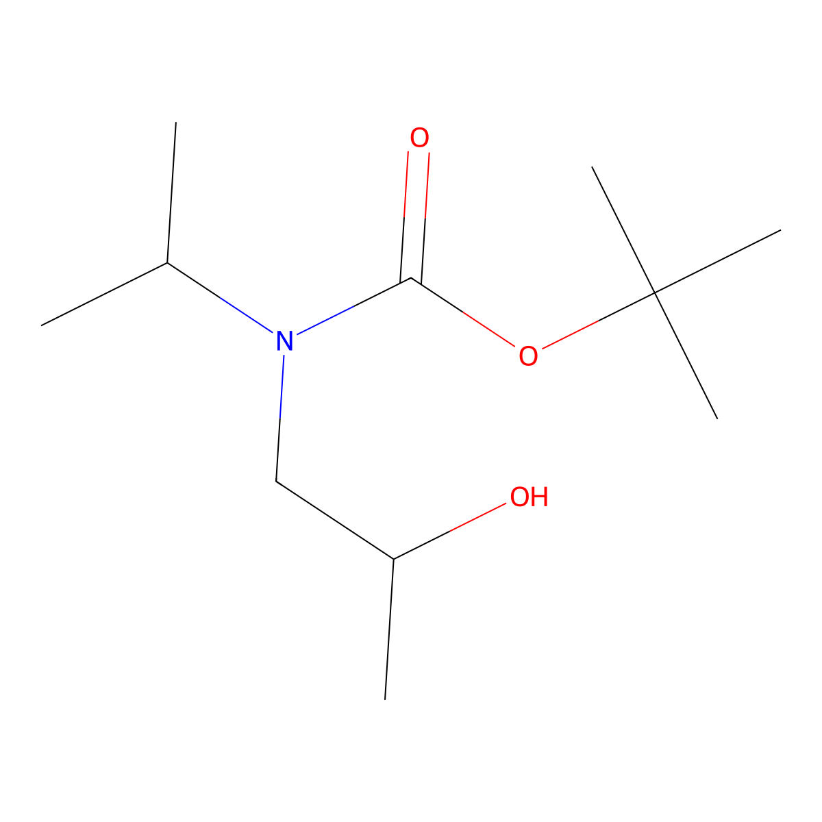 tert-butyl N-(2-hydroxypropyl)-N-(propan-2-yl)carbamate molecular structure, CAS 1784114-45-9