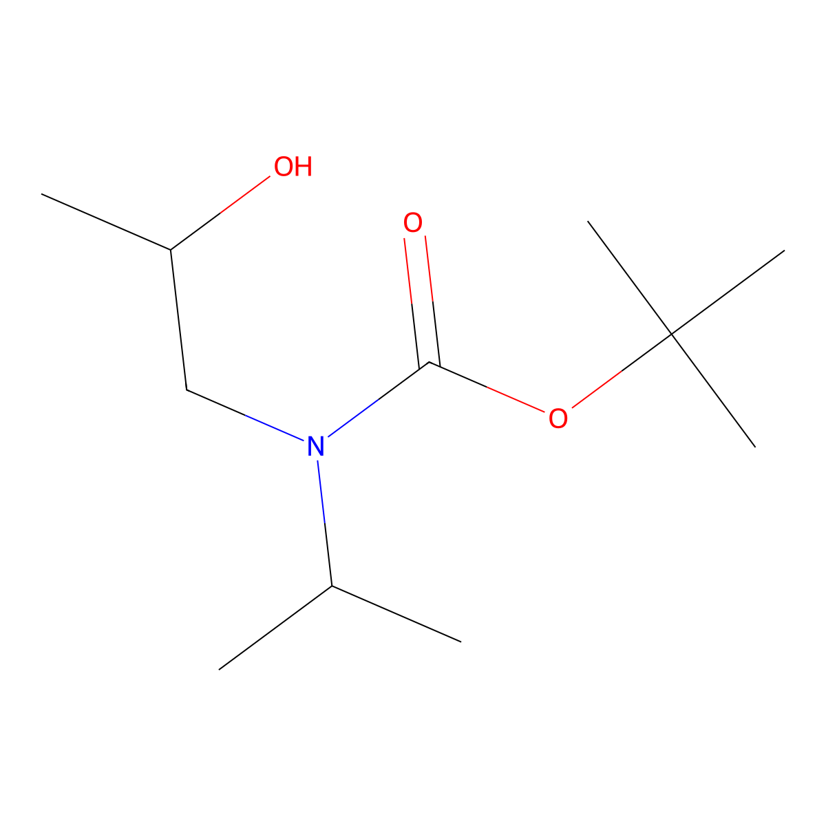 tert-butyl N-(2-hydroxypropyl)-N-(propan-2-yl)carbamate molecular structure, CAS 1784114-45-9
