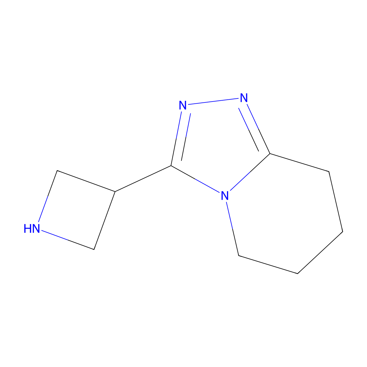3-{5H,6H,7H,8H-[1,2,4]triazolo[4,3-a]pyridin-3-yl}azetidine molecular structure, CAS 1784123-41-6