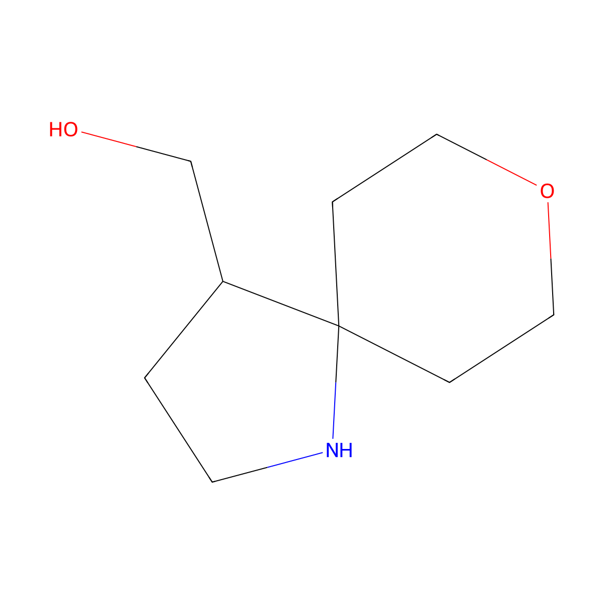 {8-Oxa-1-azaspiro[4.5]decan-4-yl}methanol molecular structure, CAS 1784133-53-4