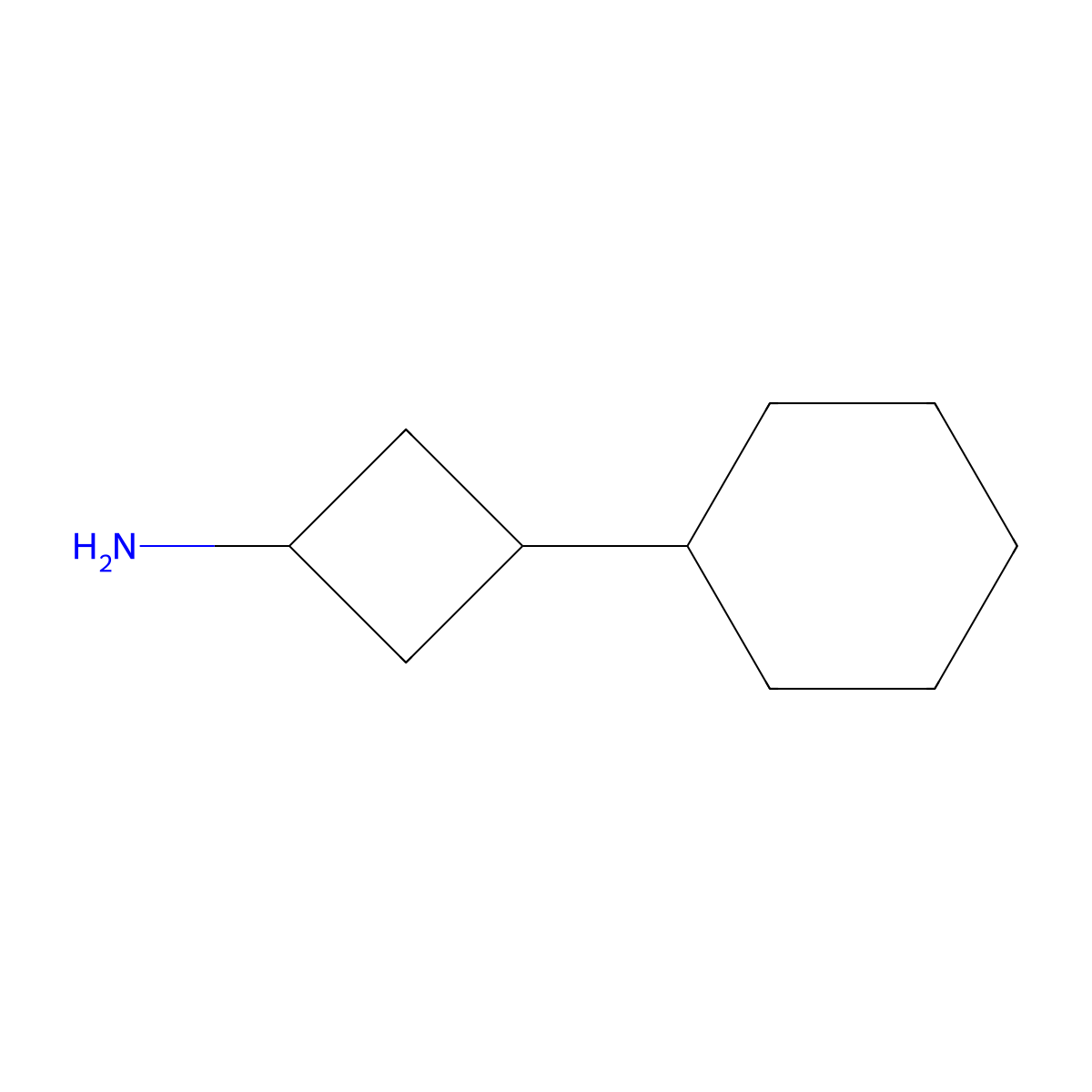 3-Cyclohexylcyclobutan-1-amine molecular structure, CAS 1784141-90-7