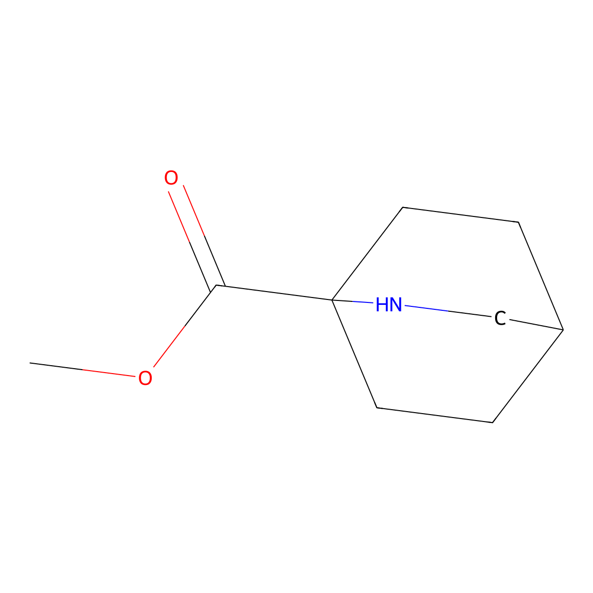 Methyl 2-azabicyclo[2.2.2]octane-1-carboxylate molecular structure, CAS 1784142-86-4