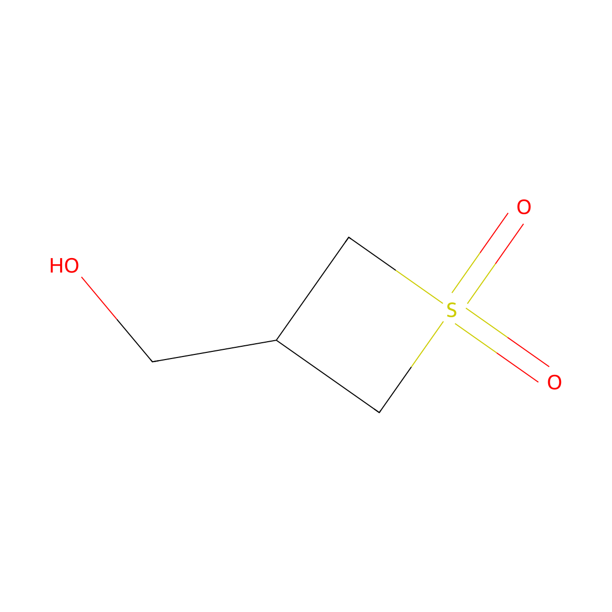 3-(Hydroxymethyl)-thietane-1,1-dione molecular structure, CAS 1784143-03-8