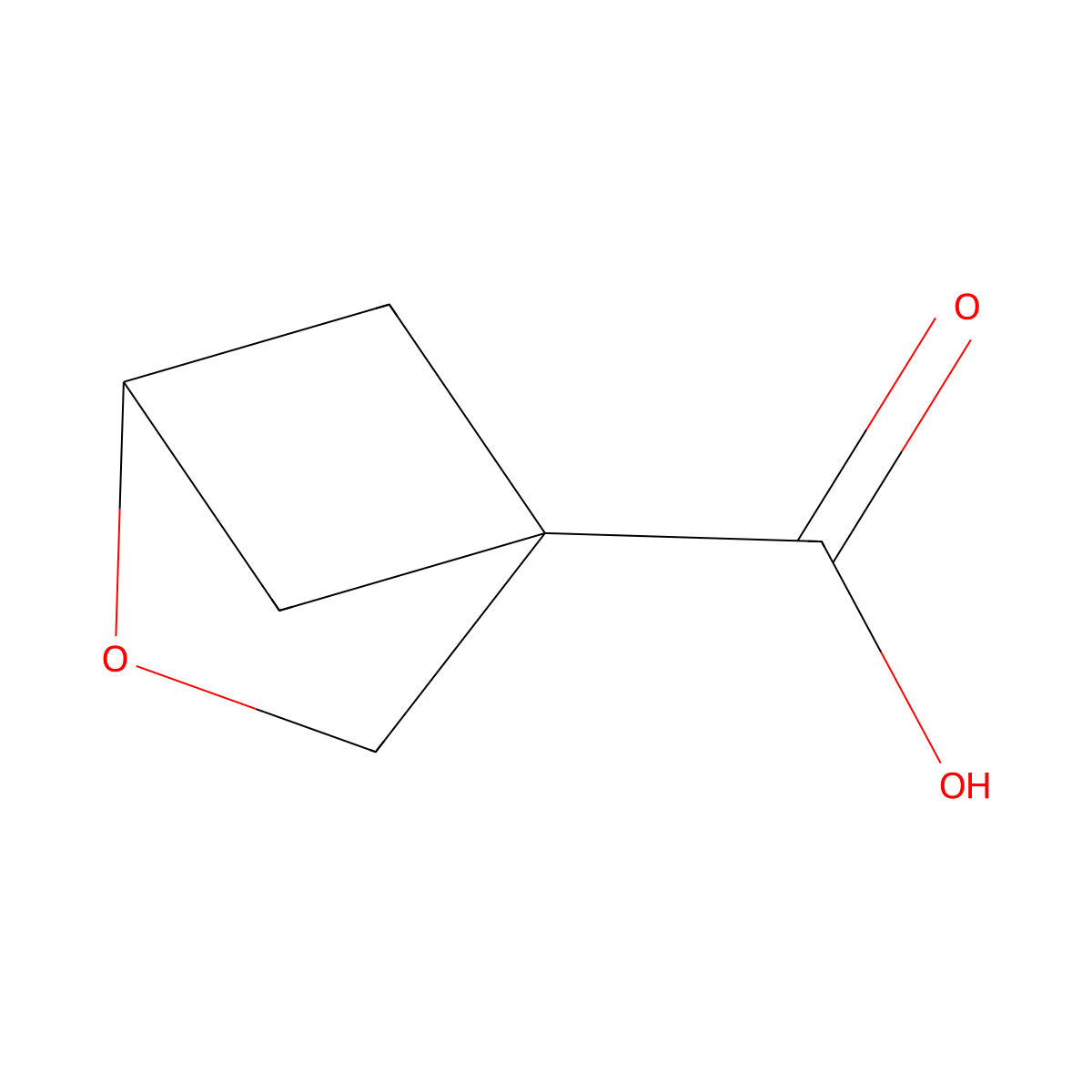 2-Oxabicyclo[2.1.1]hexane-4-carboxylic acid molecular structure, CAS 1784145-36-3