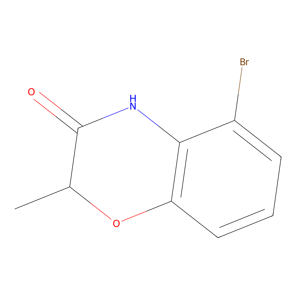 5-Bromo-2-methyl-2H-benzo[B][1,4]oxazin-3(4H)-one molecular structure, CAS 1784165-51-0