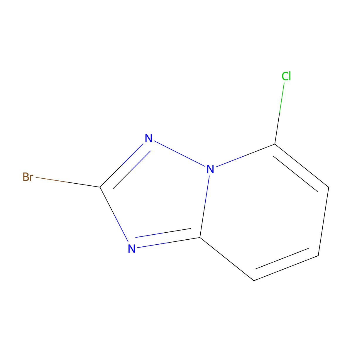 2-Bromo-5-chloro-[1,2,4]triazolo[1,5-a]pyridine molecular structure, CAS 1784176-14-2