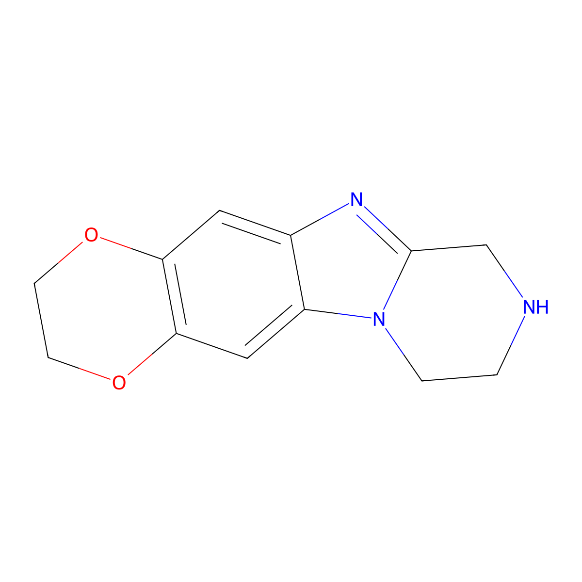 4,7-Dioxa-11,14,17-triazatetracyclo[8.7.0.0^{3,8}.0^{11,16}]heptadeca-1(10),2,8,16-tetraene molecular structure, CAS 1784178-77-3
