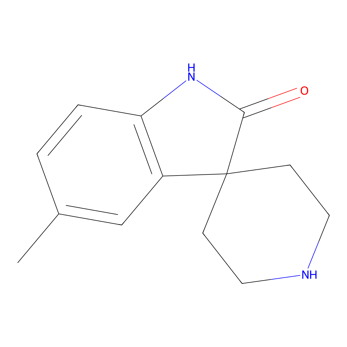 5-Methylspiro[indoline-3,4'-piperidin]-2-one molecular structure, CAS 1784180-03-5