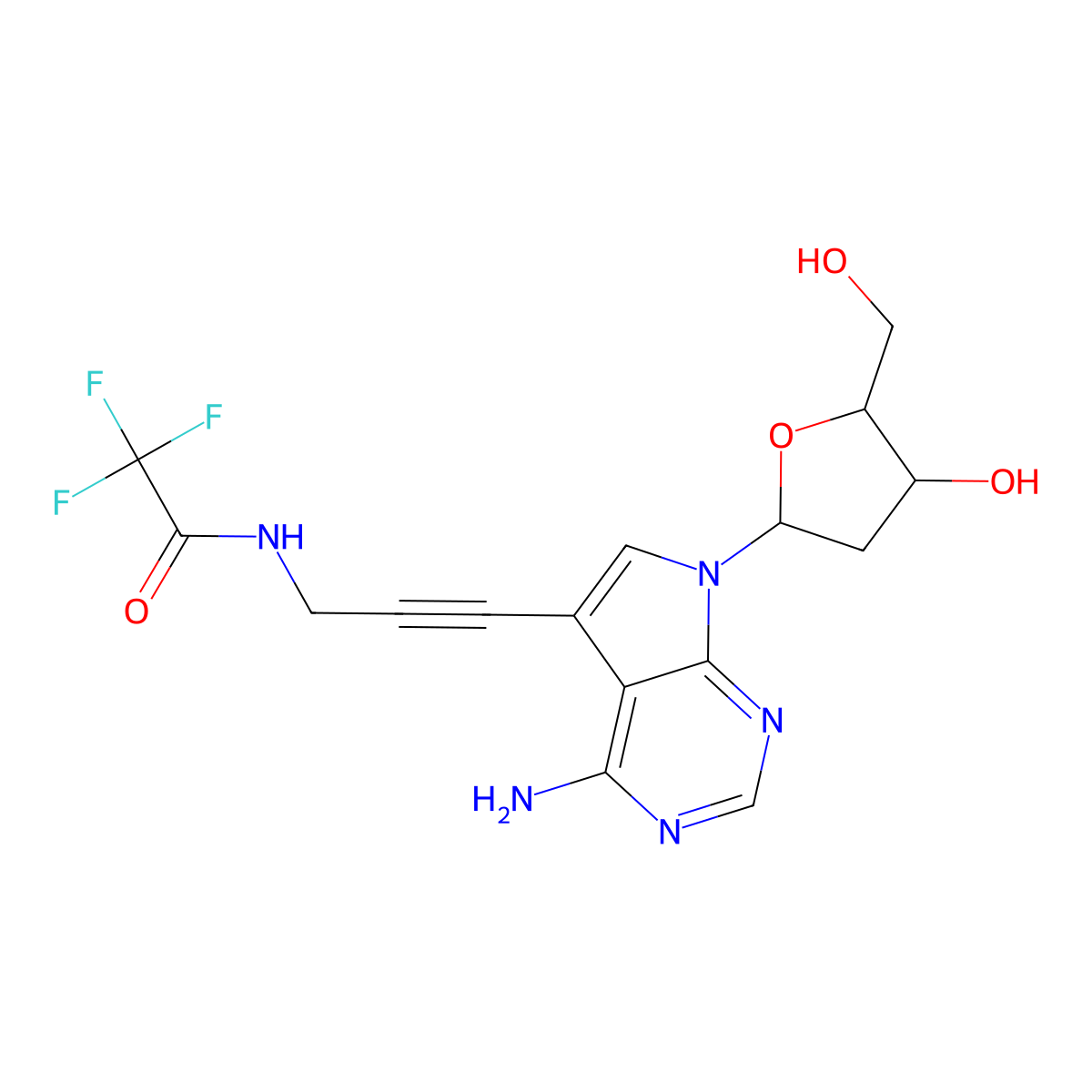 7-TFA-ap-7-Deaza-dA molecular structure, CAS 178420-75-2