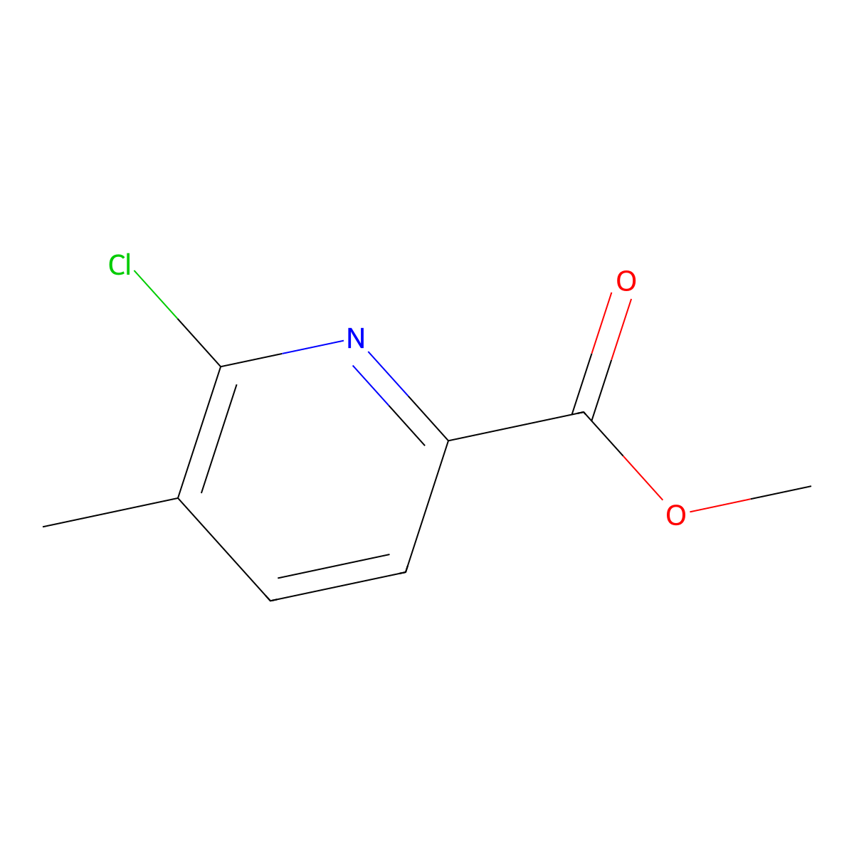 Methyl 6-chloro-5-methylpyridine-2-carboxylate molecular structure, CAS 178421-22-2