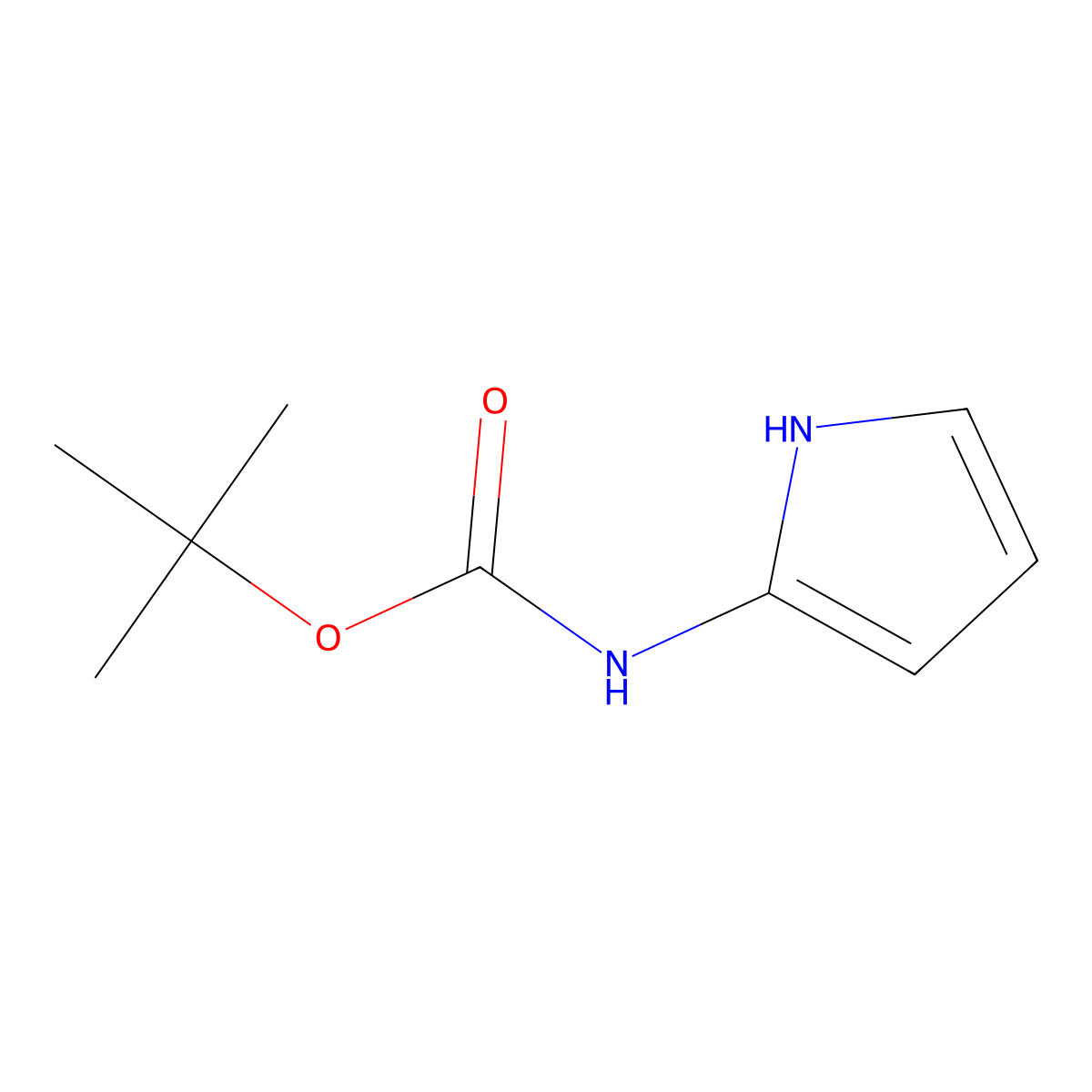 tert-butyl 1H-pyrrol-2-ylcarbamate molecular structure, CAS 1784224-90-3