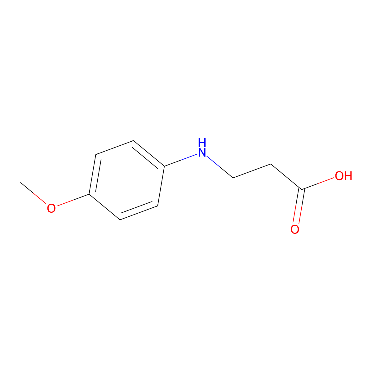 3-(4-Methoxy-phenylamino)-propionic acid molecular structure, CAS 178425-91-7