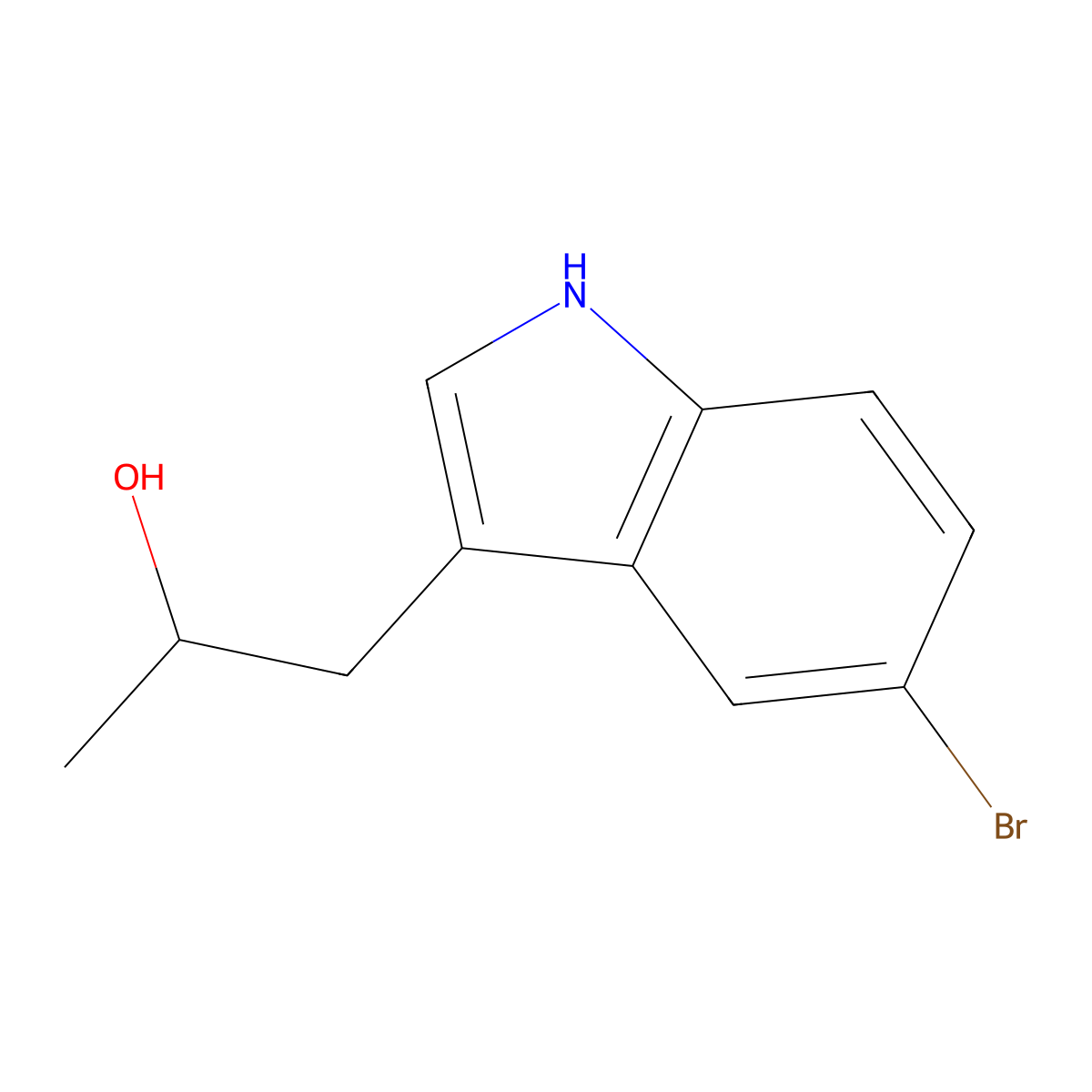 1-(5-bromo-1H-indol-3-yl)propan-2-ol molecular structure, CAS 1784252-24-9