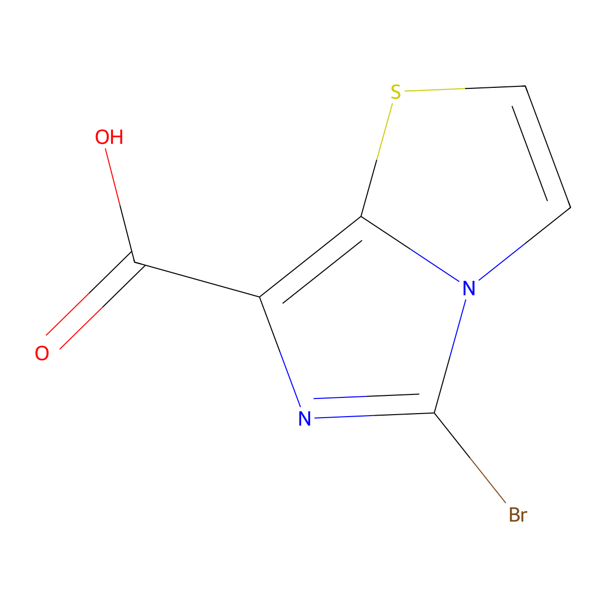 5-Bromoimidazo[4,3-b][1,3]thiazole-7-carboxylic acid molecular structure, CAS 1784253-43-5