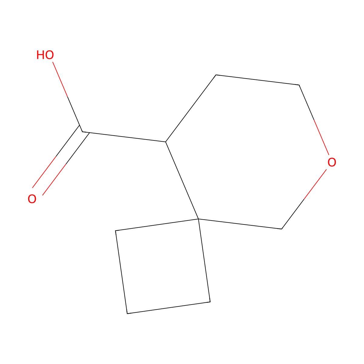 6-Oxaspiro[3.5]nonane-9-carboxylic acid molecular structure, CAS 1784255-65-7