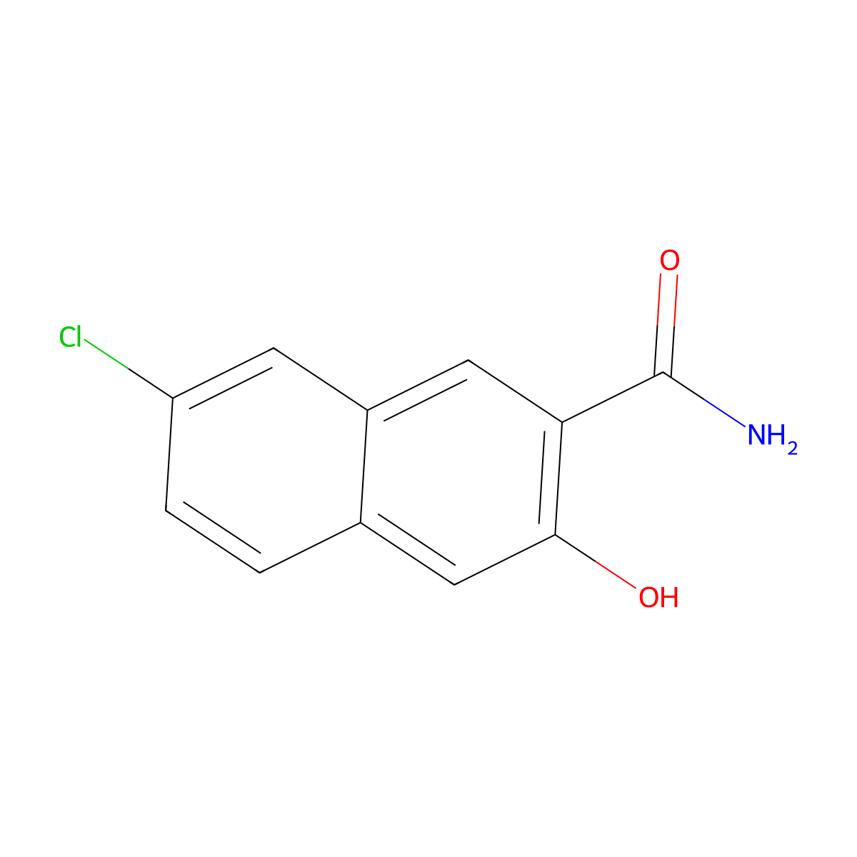 7-Chloro-3-hydroxy-2-naphthamide molecular structure, CAS 1784258-30-5