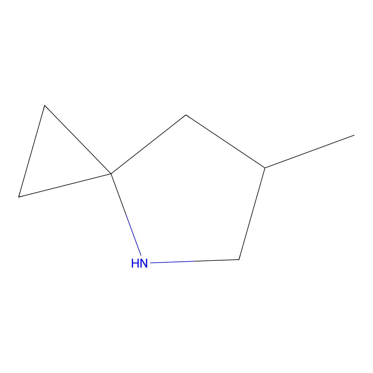 6-Methyl-4-azaspiro[2.4]heptane molecular structure, CAS 1784278-11-0