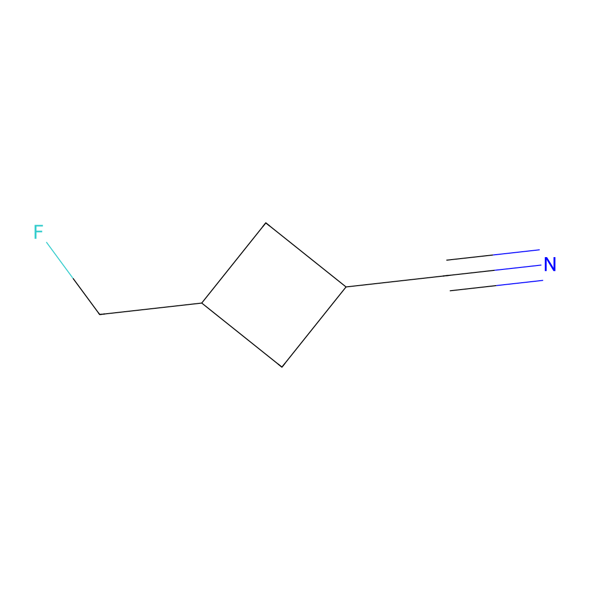 3-(Fluoromethyl)cyclobutane-1-carbonitrile molecular structure, CAS 1784278-40-5