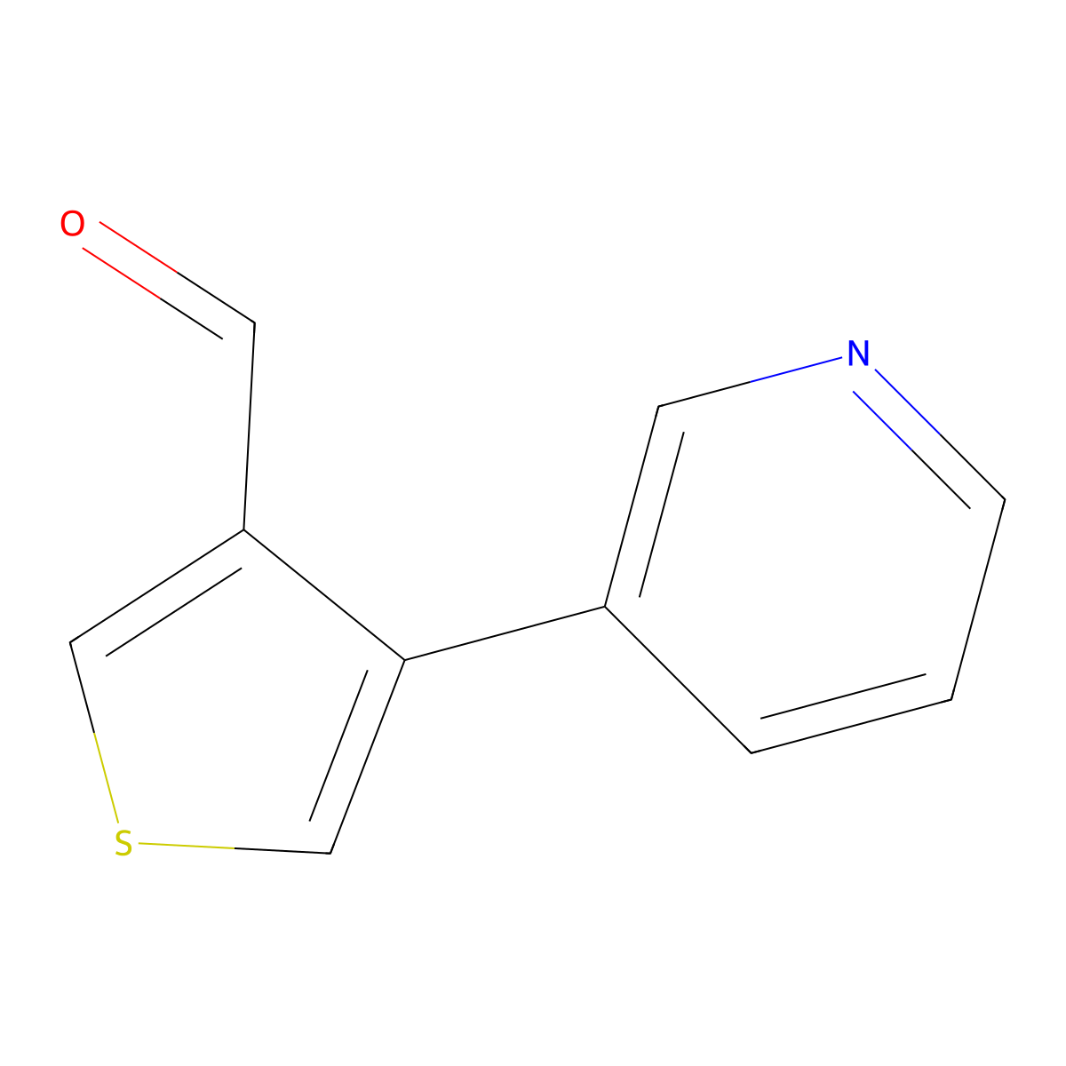4-(Pyridin-3-yl)thiophene-3-carbaldehyde molecular structure, CAS 1784285-26-2
