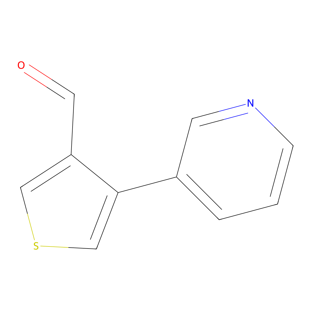 4-(Pyridin-3-yl)thiophene-3-carbaldehyde molecular structure, CAS 1784285-26-2