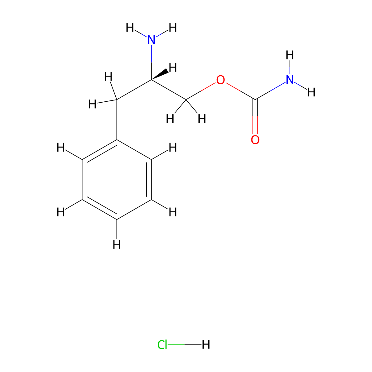 Solriamfetol hydrochloride, (S)- molecular structure, CAS 178429-66-8