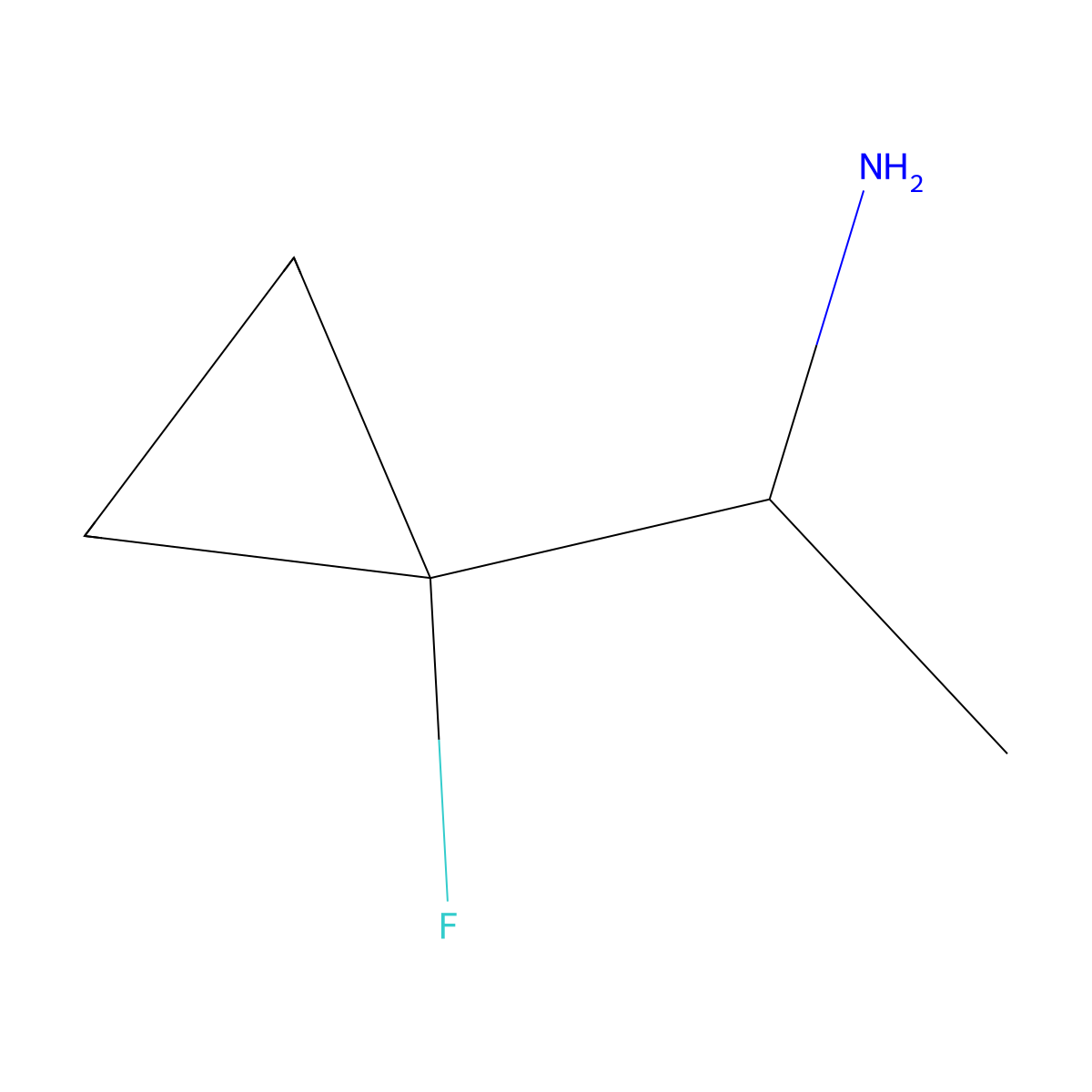1-(1-Fluorocyclopropyl)ethan-1-amine molecular structure, CAS 1784291-71-9