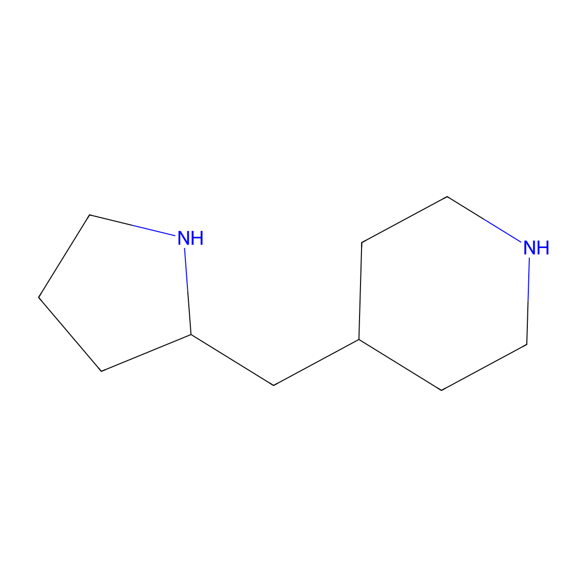 4-[(Pyrrolidin-2-yl)methyl]piperidine molecular structure, CAS 1784293-10-2