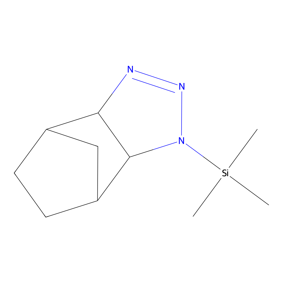 3a,4,5,6,7,7a-Hexahydro-1-(trimethylsilyl)-4,7-methano-1H-benzotriazole molecular structure, CAS 17843-09-3