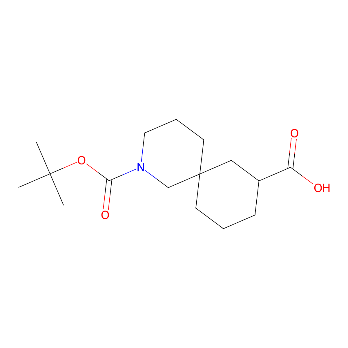 2-(tert-Butoxycarbonyl)-2-azaspiro[5.5]undecane-8-carboxylic acid molecular structure, CAS 1784313-57-0