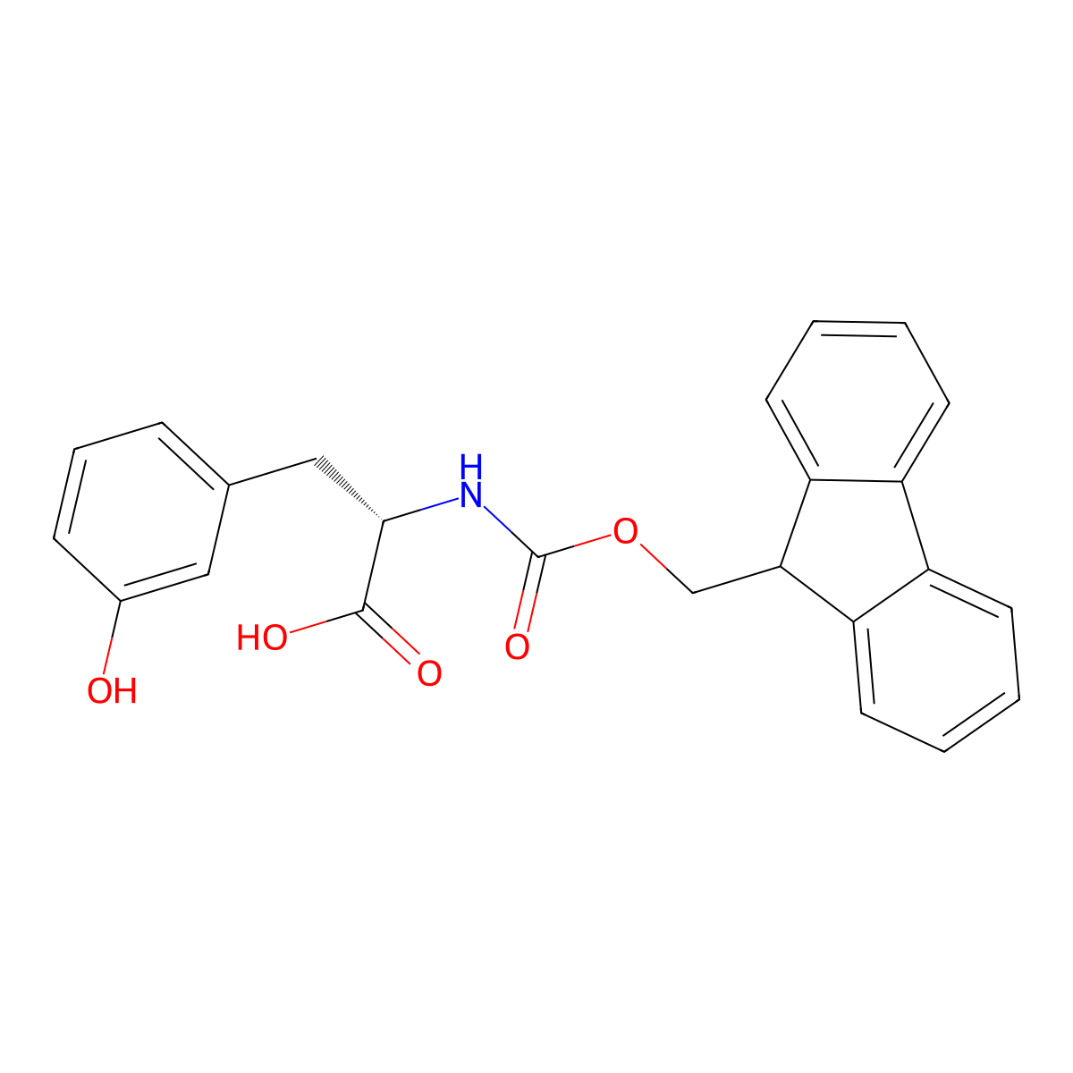 N-Fmoc-3-Hydroxy-L-phenylalanine molecular structure, CAS 178432-48-9
