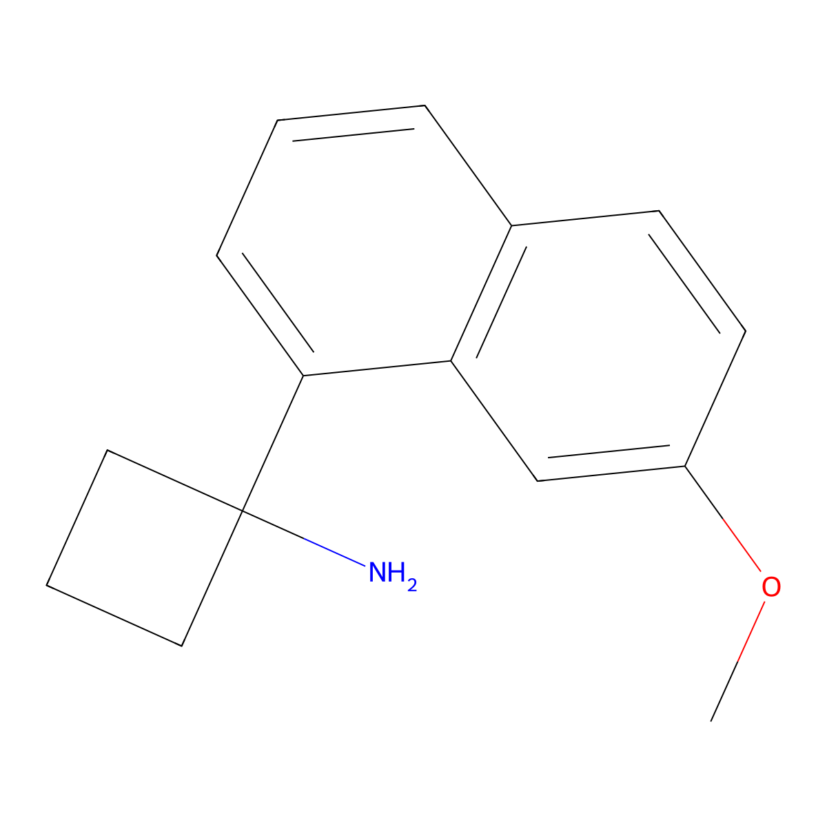1-(7-Methoxy-1-naphthyl)cyclobutanamine molecular structure, CAS 1784323-85-8