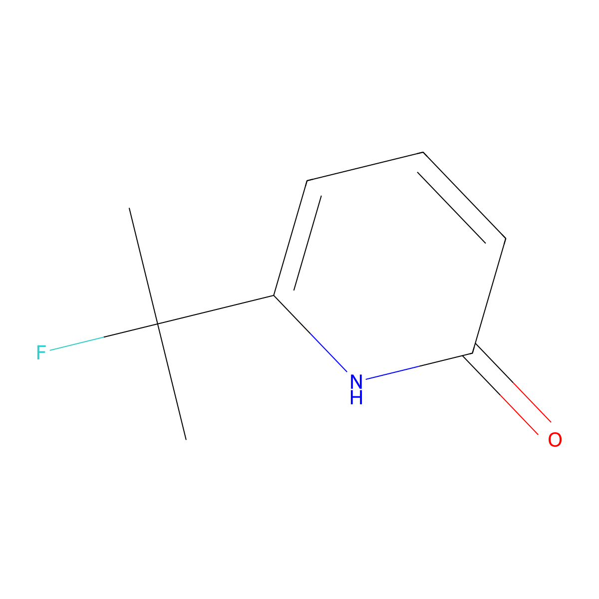 6-(2-Fluoropropan-2-yl)pyridin-2-ol molecular structure, CAS 1784324-77-1