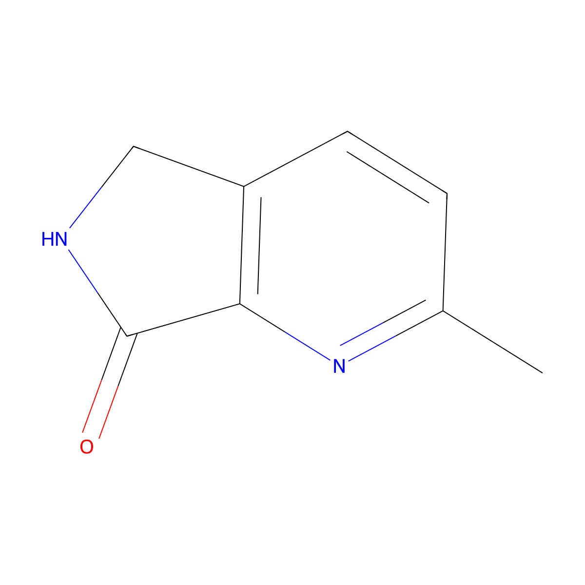 2-methyl-5H,6H,7H-pyrrolo[3,4-b]pyridin-7-one molecular structure, CAS 1784325-47-8