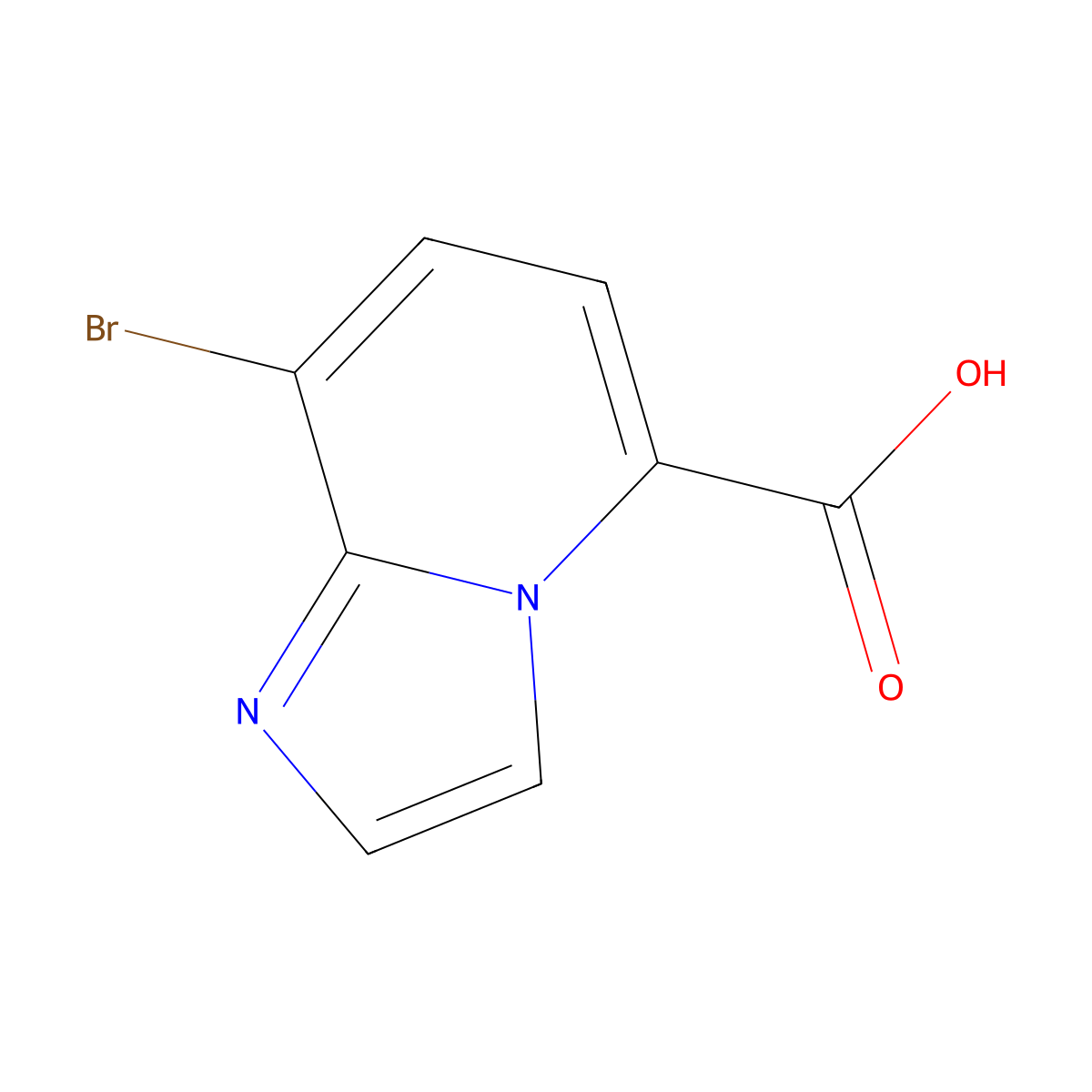 8-Bromoimidazo[1,2-a]pyridine-5-carboxylic acid molecular structure, CAS 1784325-96-7