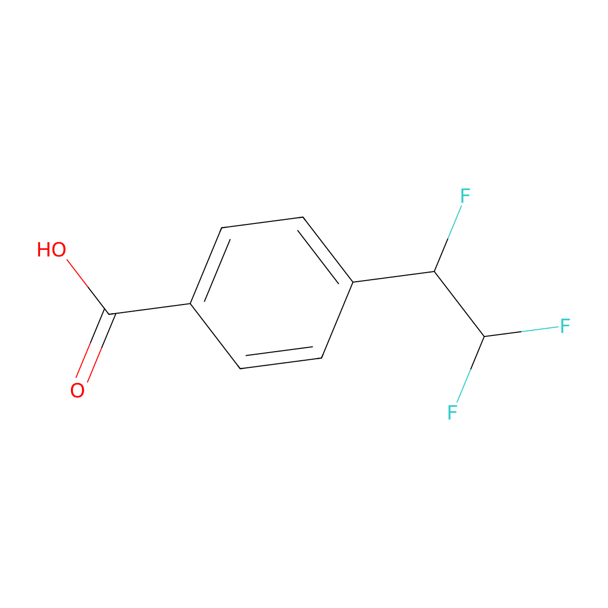 4-(1,2,2-Trifluoroethyl)benzoic acid molecular structure, CAS 1784335-93-8