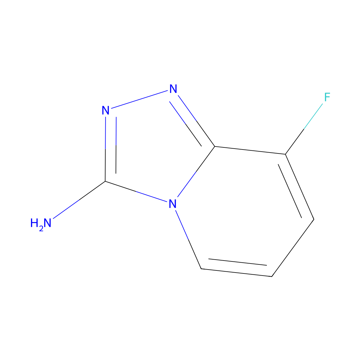 8-Fluoro-1,2,4-triazolo[4,3-a]pyridin-3-amine molecular structure, CAS 1784339-55-4