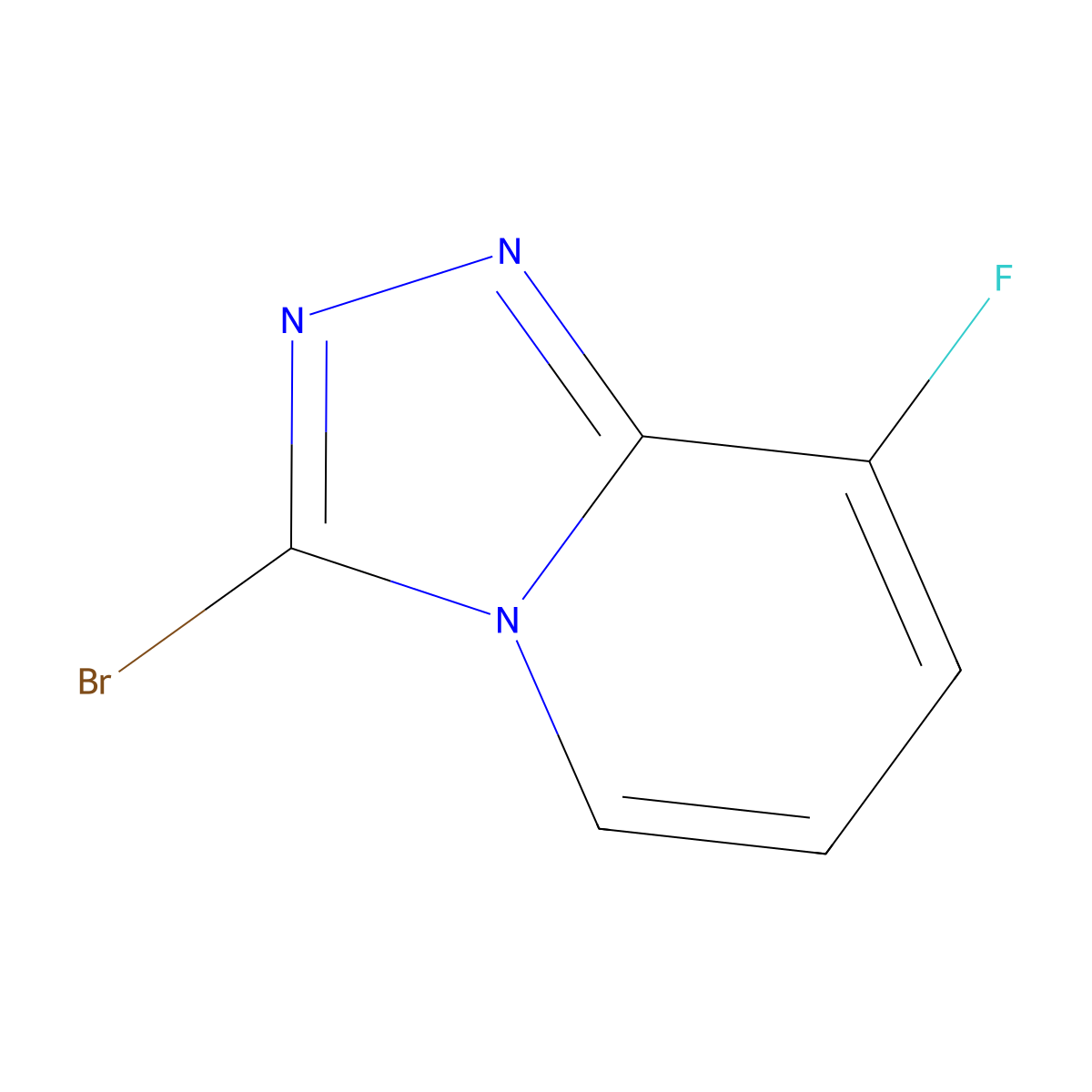 3-Bromo-8-fluoro-[1,2,4]triazolo[4,3-a]pyridine molecular structure, CAS 1784343-99-2
