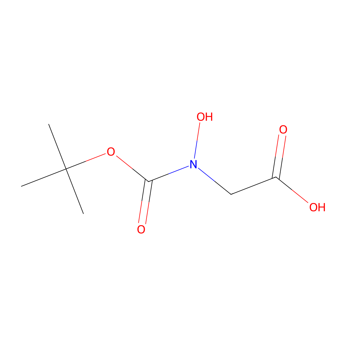 2-[Hydroxy-[(2-methylpropan-2-yl)oxycarbonyl]amino]acetic acid molecular structure, CAS 1784344-35-9