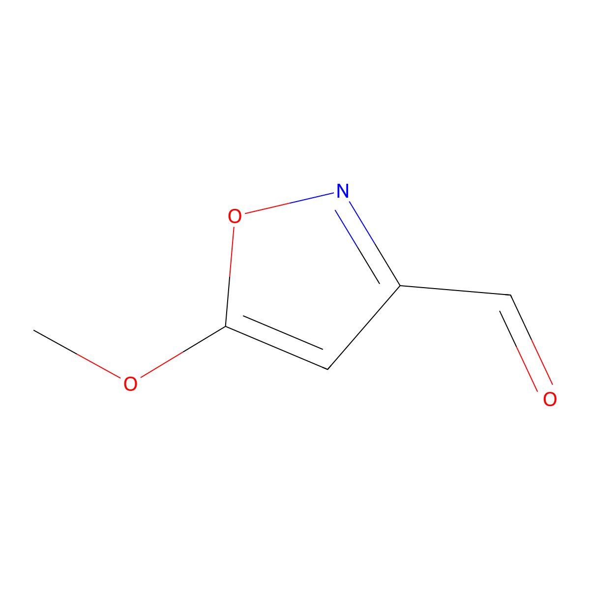 5-Methoxy-1,2-oxazole-3-carbaldehyde molecular structure, CAS 1784349-53-6