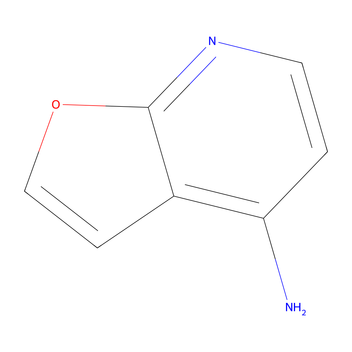 Furo[2,3-b]pyridin-4-amine molecular structure, CAS 1784353-00-9