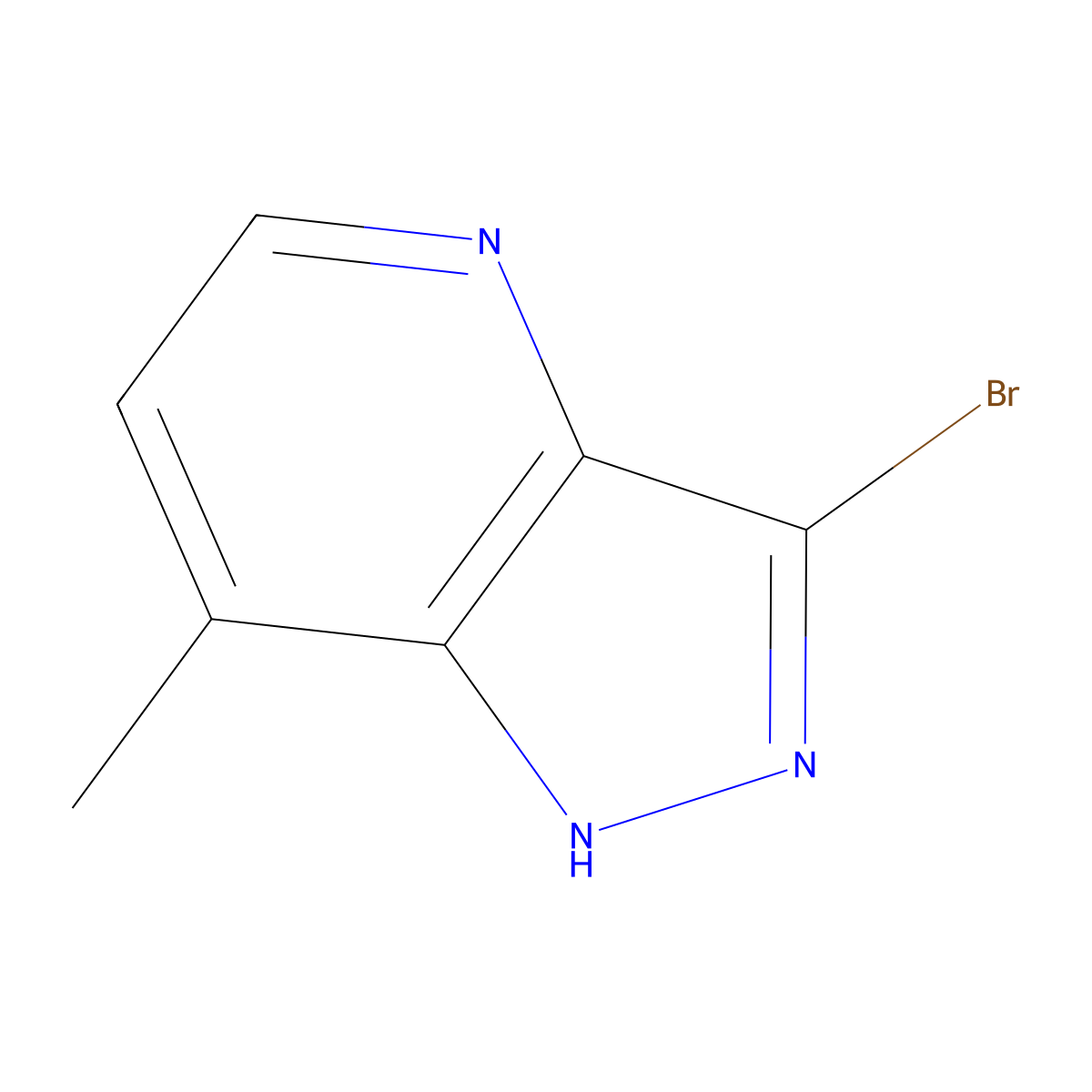 3-Bromo-7-methyl-1H-pyrazolo[4,3-b]pyridine molecular structure, CAS 1784356-10-0