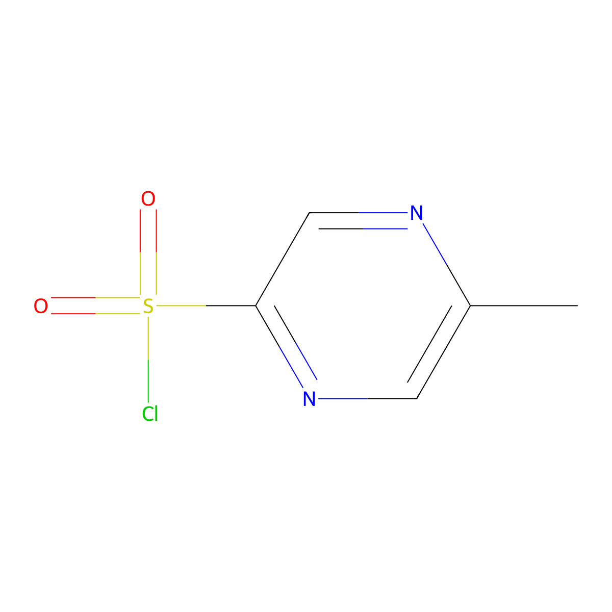 5-Methylpyrazine-2-sulfonyl chloride molecular structure, CAS 1784357-63-6