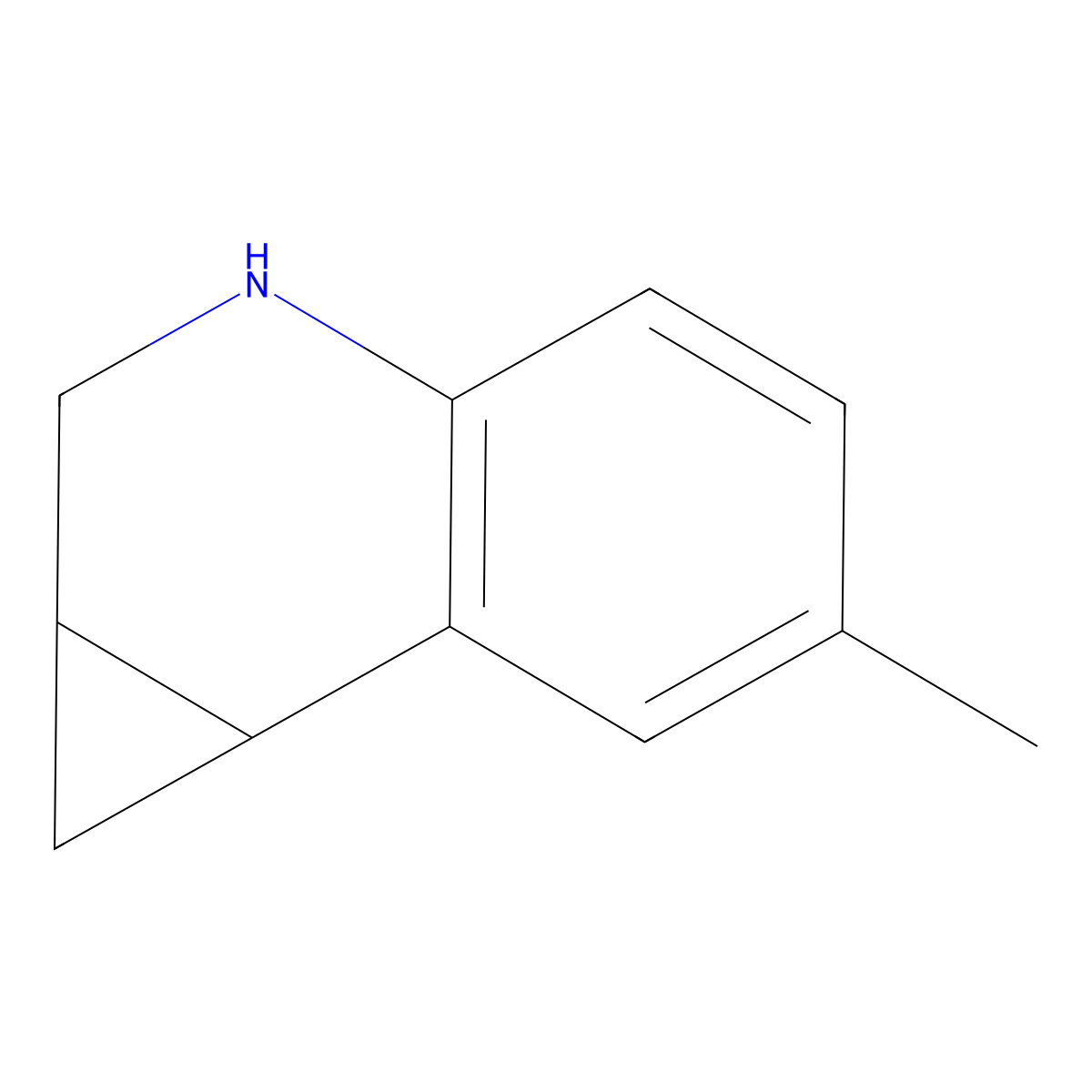 6-methyl-1a,2,3,7b-tetrahydro-1H-cyclopropa[c]quinoline molecular structure, CAS 1784359-73-4