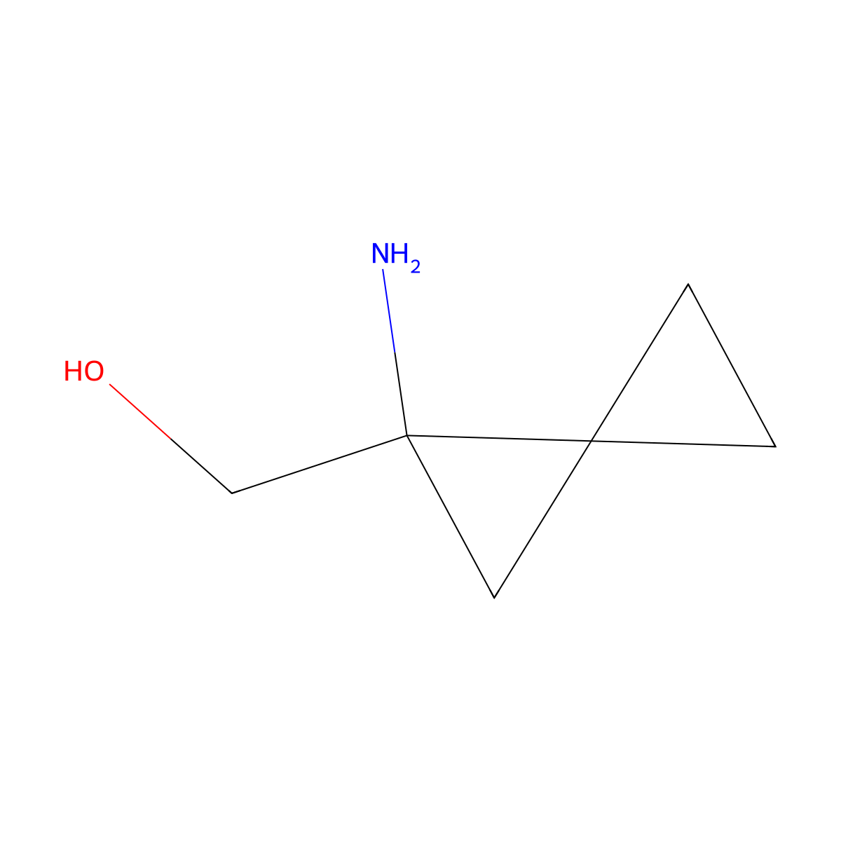 {1-Aminospiro[2.2]pentan-1-yl}methanol molecular structure, CAS 1784366-99-9
