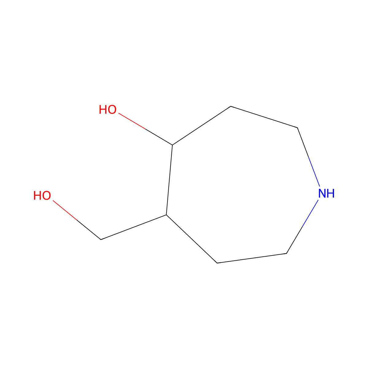 5-(Hydroxymethyl)azepan-4-ol molecular structure, CAS 1784371-93-2